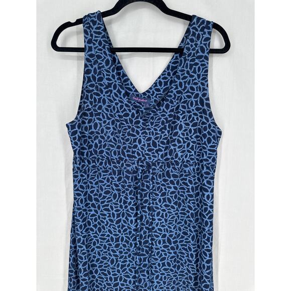 Fresh Produce Dress Womens Small Blue Midi Floral Sleeveless Stretch Sundress - Picture 6 of 8